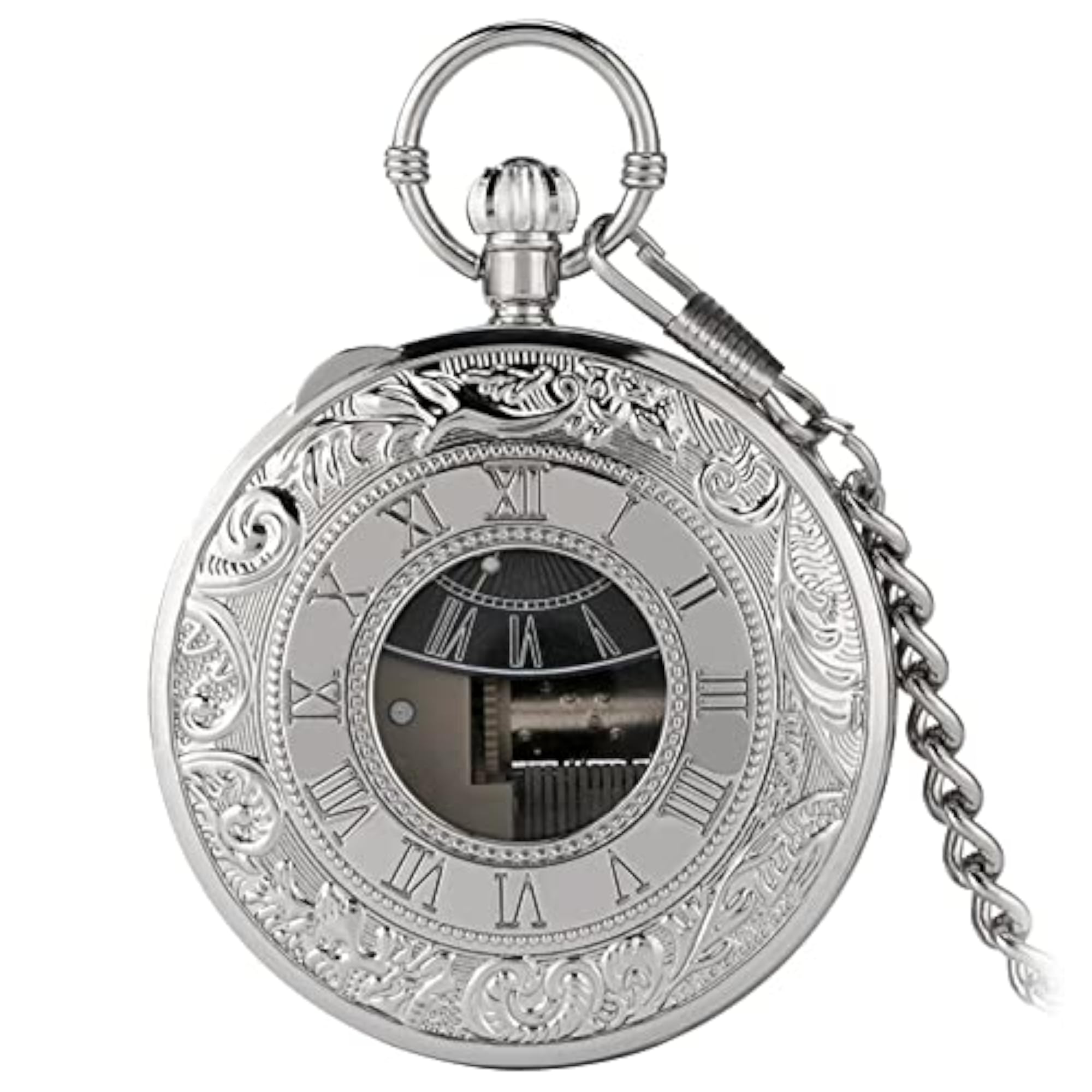 Men's Retro Quartz Pocket Watch with Musical Movement