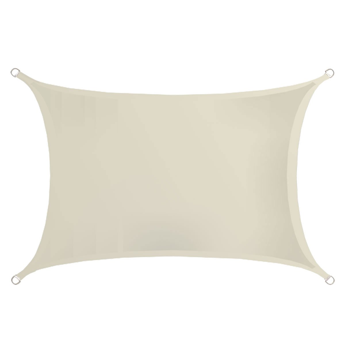Voile d'ombrage UV AMANKA 2x3m en polyester rectangle hydrofuge gris