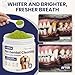CPFK Dog Dental Cleaning Immunity Powder Dog Dental Cleaning Powder with Probiotics to Lighten Bad Breath and Control Plaque Tartar Supports Dogs Dental Care and Immune Health 4.23 OZ