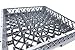 Farag Janitorial Peg Plate Rack for Commercial Dishwasher | Full Size Tray Rack | Polypropylene (Gray)