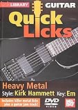 Quick Licks - Heavy Metal Kirk Hammett Key-Em For Guitar DVD
