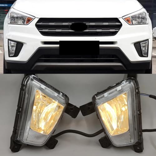 Feu antibrouillard avant avec grille pour Ix25 Creta 2014-2016