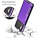 Vofolen Case for Galaxy Note 10+ 10 Plus Case Wallet 4-Slot Pocket ID Card Holder Scratch Resistant Dual Layer Protective Bumper Rubber Armor Hard Shell Cover for Samsung Galaxy Note 10 Plus Purple