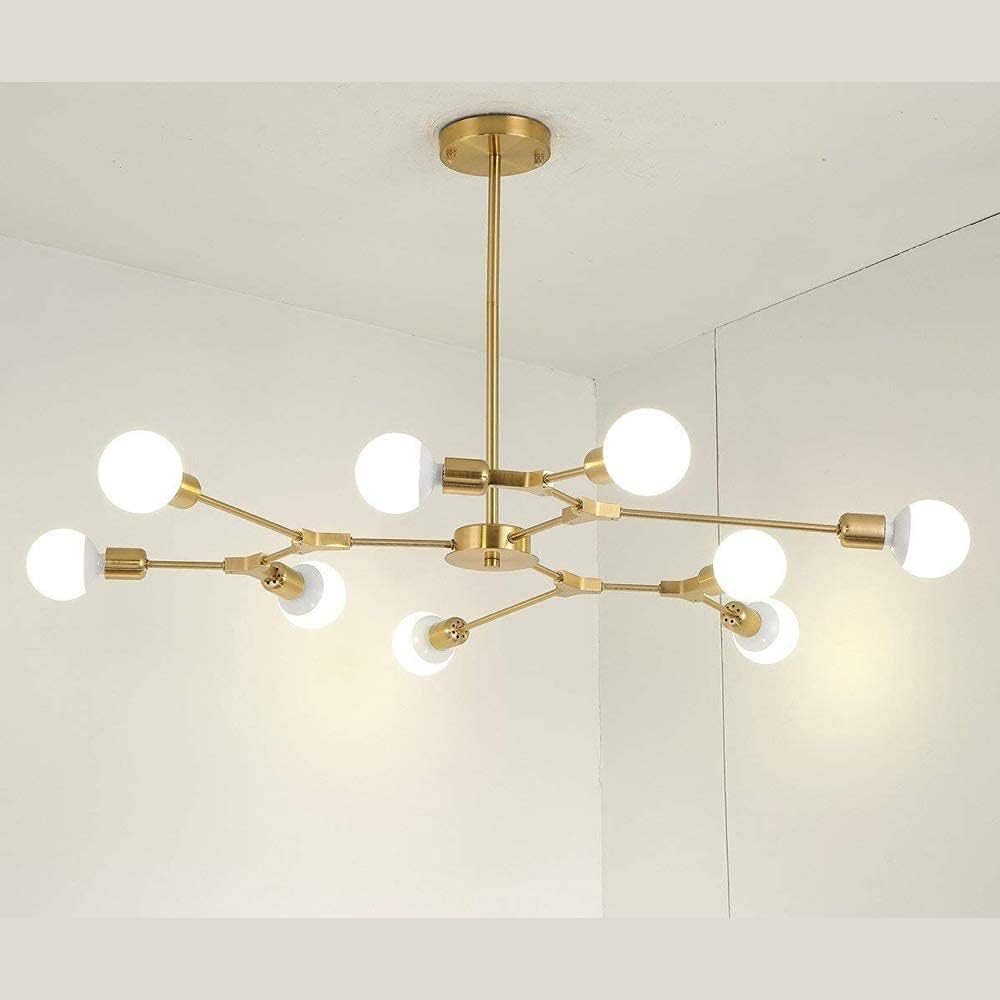 One-Day Sale: Up to 80% Off NIUYAO Sputnik Chandelier Industrial 9-Light Pendant Lighting Modern Starburst-Style Gold Ceiling Lighting Fixture for Dining Room Kitchen Bedroom Foyer Bar(Gold-New) 457849 Flash Deals - 80% OFF NIUYAO Sputnik Chandelier Industrial 9-Light Pendant Lighting Modern Starburst-Style Gold Ceiling Lighting Fixture for Dining Room Kitchen Bedroom Foyer Bar(Gold-New) 457849