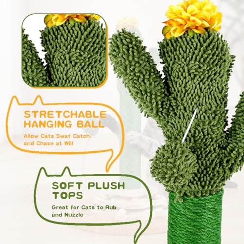 Arbre à chat cactus design et moderne pour égayer votre salon tout en amusant votre félin - 5
