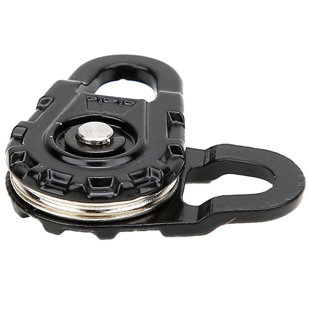 Winch Pulley, Snatch Block Pulley 1 Pcs Black Metal Racing Heavy Duty Winch Snatch Block Snatch Block Winch Accessories for 1:10 RC Car Parts