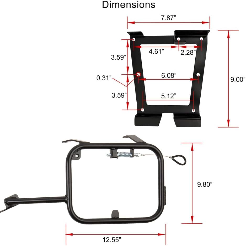 TUSK Pannier Racks Compatible with Honda Africa Twin Adventure CRF 1100 2024-2025