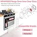LXun Upgraded WP4449253 Oven Door Glass Compatible with Whirlpool KitchenAid Oven Parts for Whirlpool Inner Oven Door Glass Replace 4449252 4449253 AP6009382 PS11742541 EAP11742541 Oven Door Glass