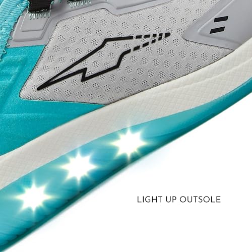 Avia Spark Slip On LED Light Up Boys and Girls Sneakers - Lightweight Tennis, Athletic, Kids and Toddler Light Up Shoes for Girls and Boys - Little Kid Shoes Size 11-33