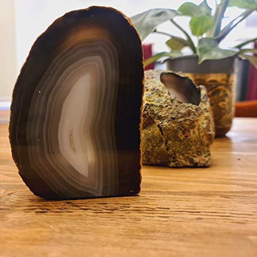 Agate Natural Black Tea Light Holder, Crystal, Natural, Candle Holder, Crystal, Cleansing, Charging, Home Decor, Carved, Meditation, Gift