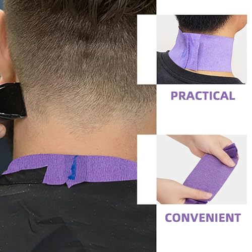 PRETYZOOM Halskrause Friseur Rollen, Einweg Halsschutzkrause, Dehnbare Einwegkrepppapier Rollen FüR Zuhause, Friseursalon