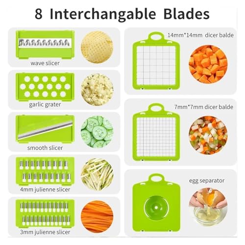 Set Cortador Vegetales Multihojas para Cocina miniatura 5
