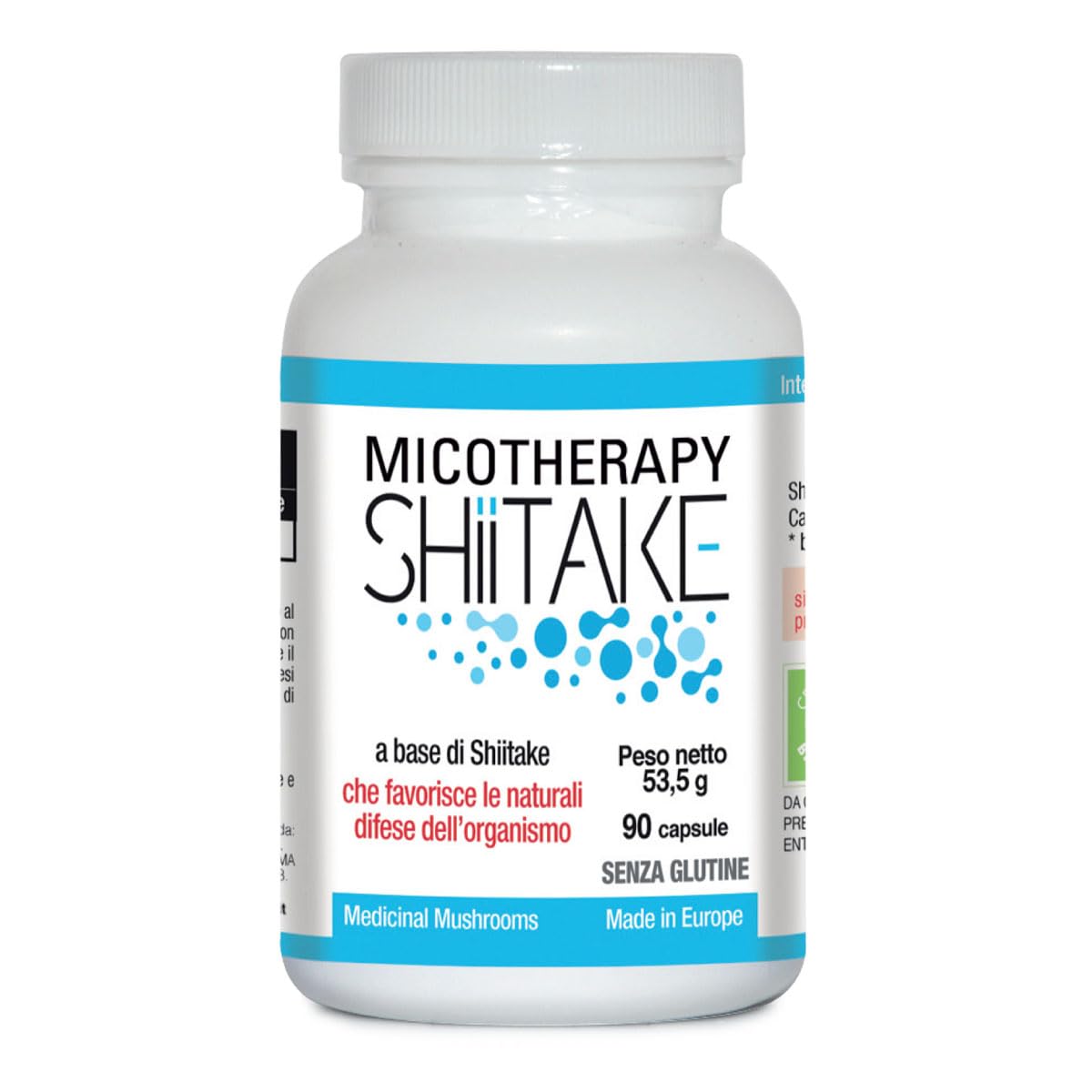 AVD REFORM | Micotherapy Shiitake – Integratore con Shiitake (Lentinula edodes) da coltivazione biologica per vitalità e difese naturali – 90 capsule – Prodotto in Italia