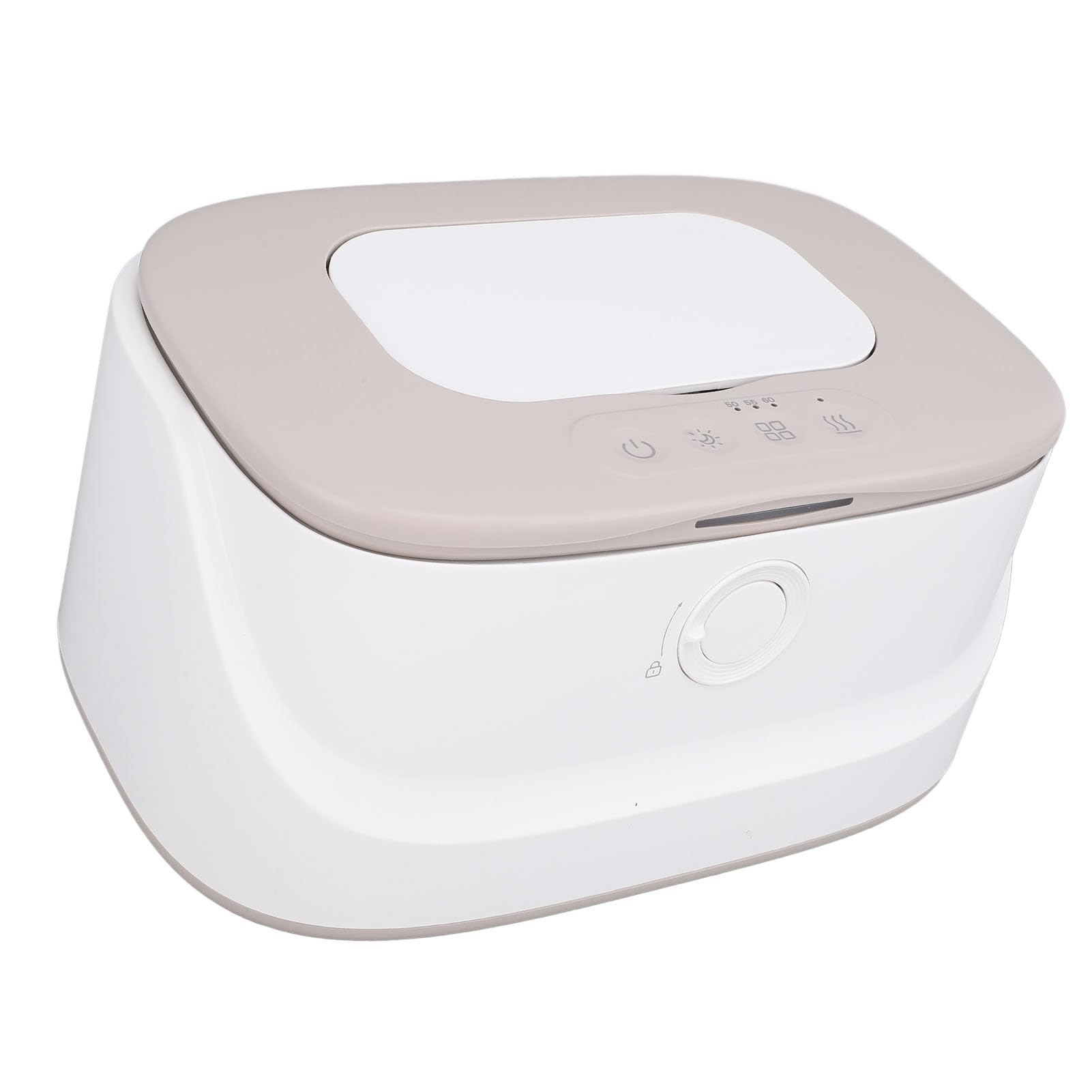Calentador de Toallitas Húmedas para bebé, Control Inteligente de Temperatura, Dispensador Calentador de Gran Capacidad para Luz Nocturna, Función para Recién Nacidos PP (GREY)