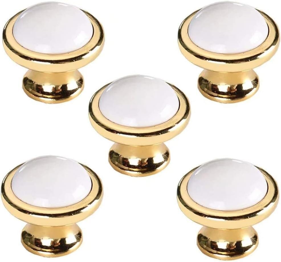 Boutons d'armoire poignée de tiroir en céramique x5 pour meubles