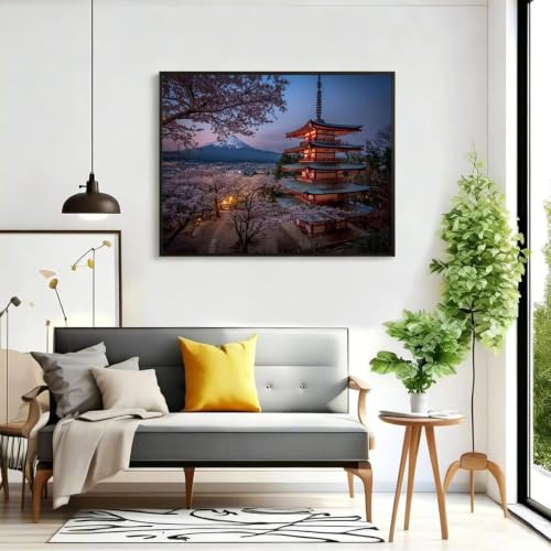 Pintar por numeros adultos paisaje de montañas nevadas en lienzo 80x100cm 2