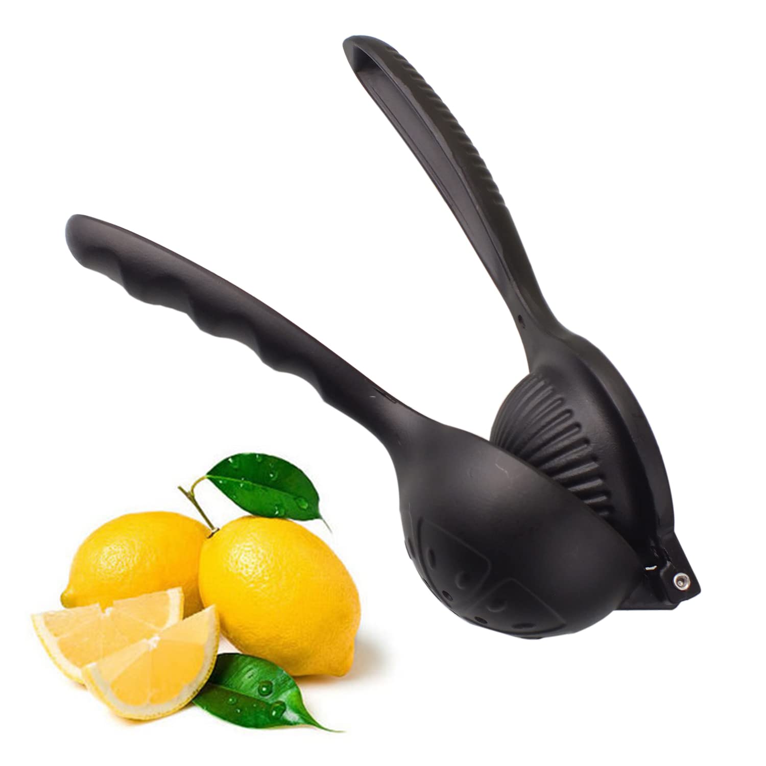 Deconox Döküm Limon Sıkacağı Limon Presi Büyük Boy 24 cm, Siyah Metal Limon Sıkacağı, Döküm Narenciye Sıkacağı (DÖKÜM LİMON SIKICI)