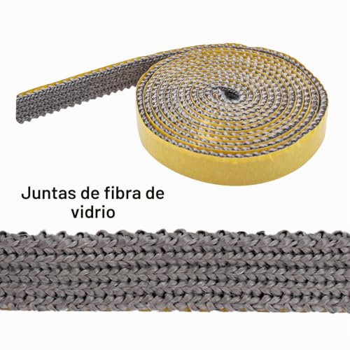 Miniatura 5 de Junta Cristal Chimenea,Junta Puerta Chimenea,Junta Refractaria Chimenea,Tira De Sellado Resistente Al Calor,Autoadhesivo,Para Chimeneas,Puerta Chimeneas,Tubo De Humo 3mm X 10mm X 2m