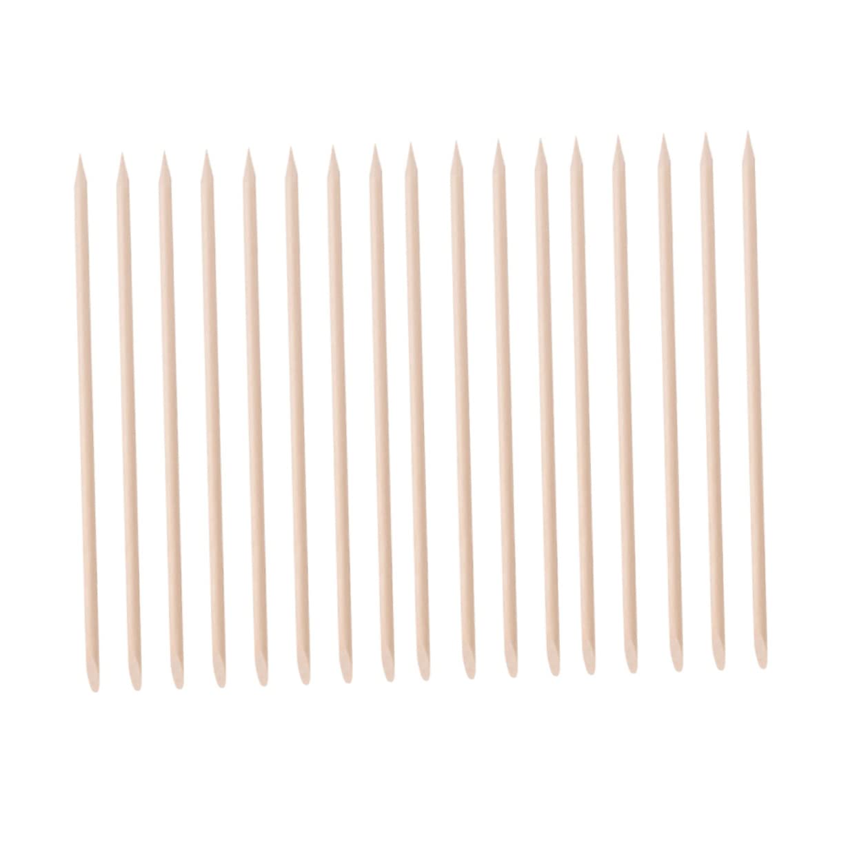 Gogogmee Manicure Pushers 200pcs Orange Wooden Sticks for Nail Gel Polish Cuticle Cleaning