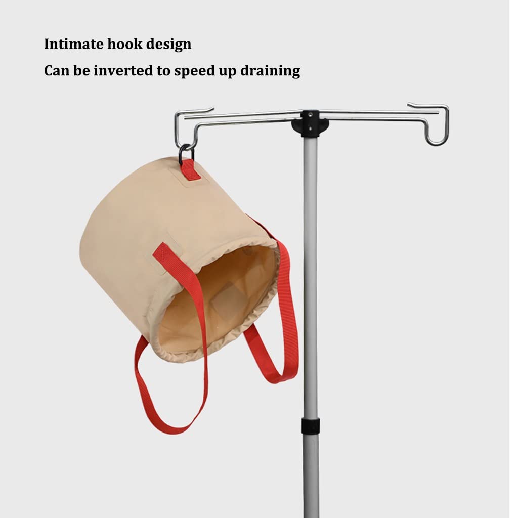 DUNAKE Cubo Plegable Playa con Asa, Cubo Plegable para Camping, Cubo De Pesca Plegable, Cubo De Agua Plegable Multiuso para Senderismo, Al Aire Libre, Lavado De Coches (Size : 10L+10L)