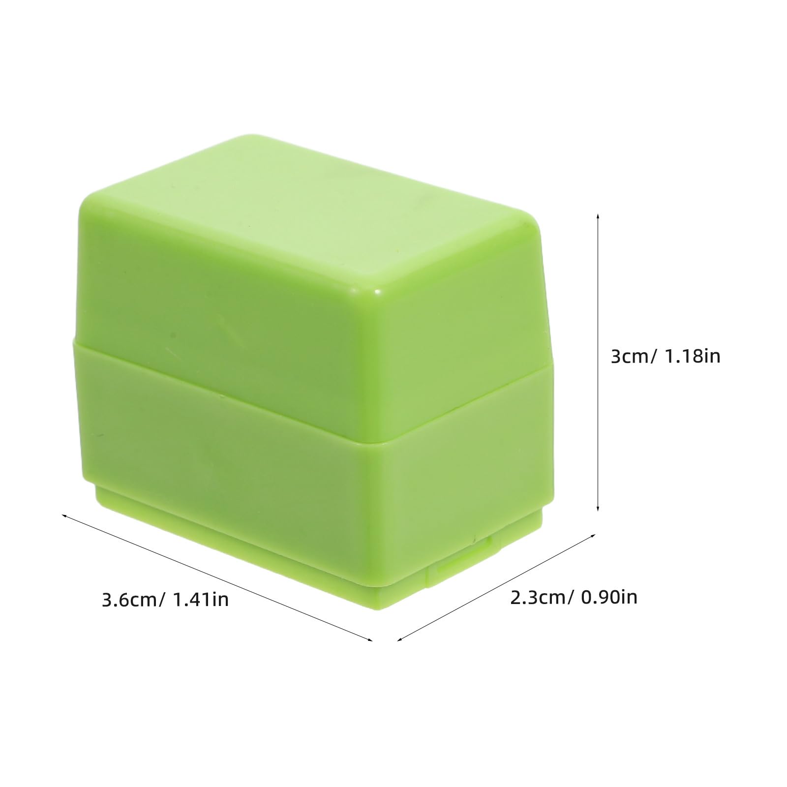 Tampon à Rouleau pour Bloqueur D'adresse Vert Compact et Portable en Abs, Protection Confidentialité pour Contrats et Étiquettes Postales Vol D'identité