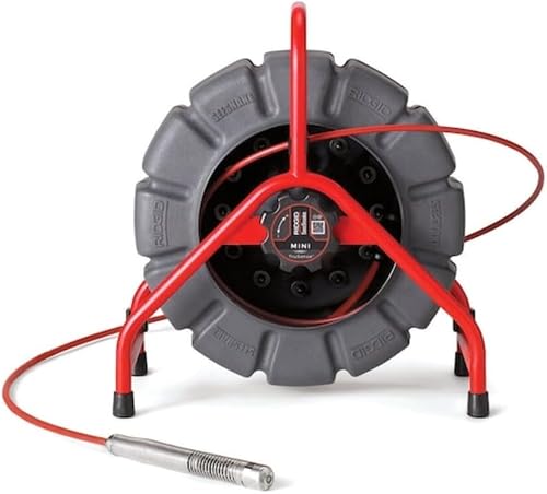 RIDGID 63628 200' Mini SeeSnake Self Leveling TruSense Sewer Camera Reel, Sewer Inspection