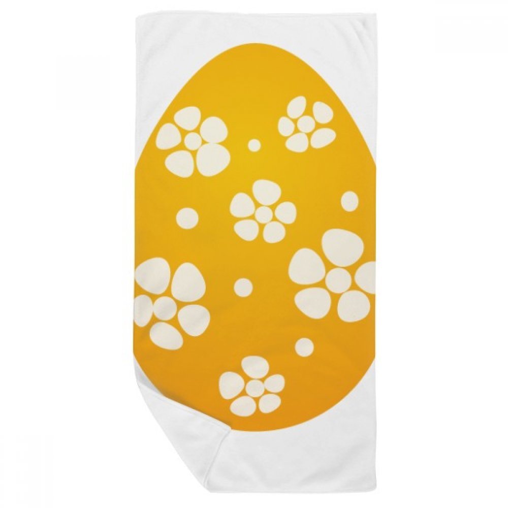 Serviette de bain Pâques jaune d'œuf 35x70cm douce pour douche