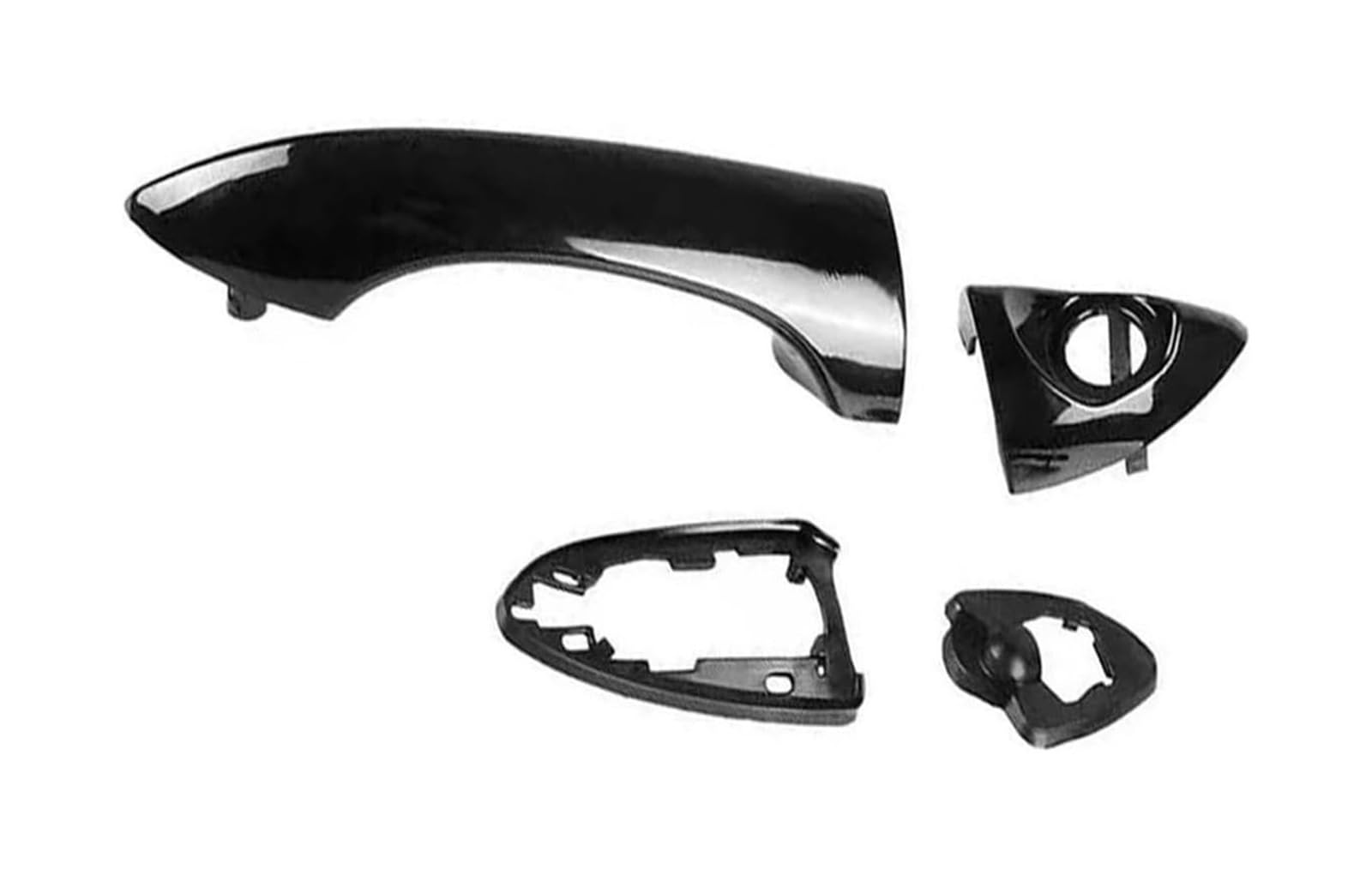 Qwqthgs Rhd Front Right Car Exterior Door Handle Cap Car Front Left Right Rear Outside Door Handle