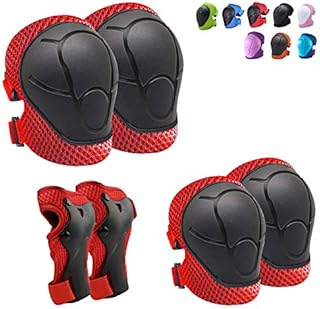 CKE Children's Knee Pads for Children/Teenagers, Elbow Pads Protective Devices for Boys Girls 2-14 Years Old Children's Protective Equipment Set for Skating Cycling Bicycle Roller Blading Roll