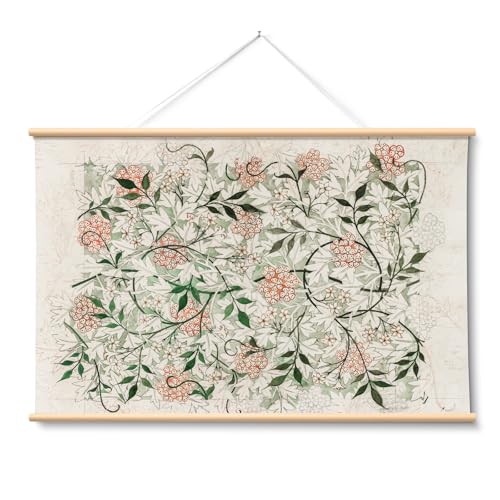 HUARCEY Extra Large Floral Canvas Wall Art 36x54 Inch Vintage