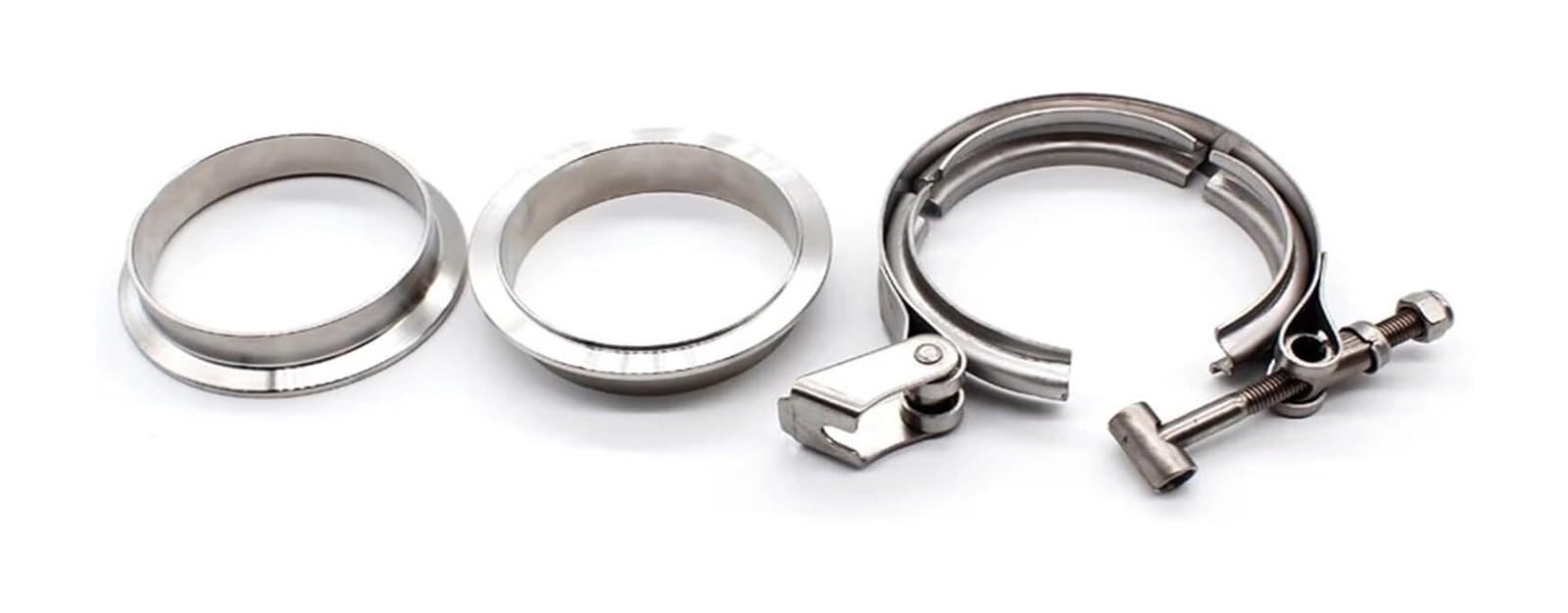 Fascette per tubi flessibili, Flangia Maschio Femmina Di Scarico Con Morsetto A V-Band A Sgancio Rapido In Acciaio Inossidabile Da 2-4 Pollici