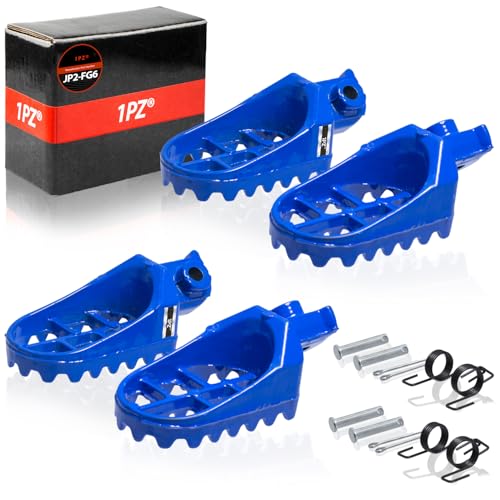 1PZ JP2-FG6 フットペグ アルミニウム フットレスト ホンダ XR50R CRF50 CRF70 CRF80 CRF100F ヤマハ PW50 PW80 TW200 TTR90 TTR90E ダートバイク モトクロス 交換用 [並行輸入品]
