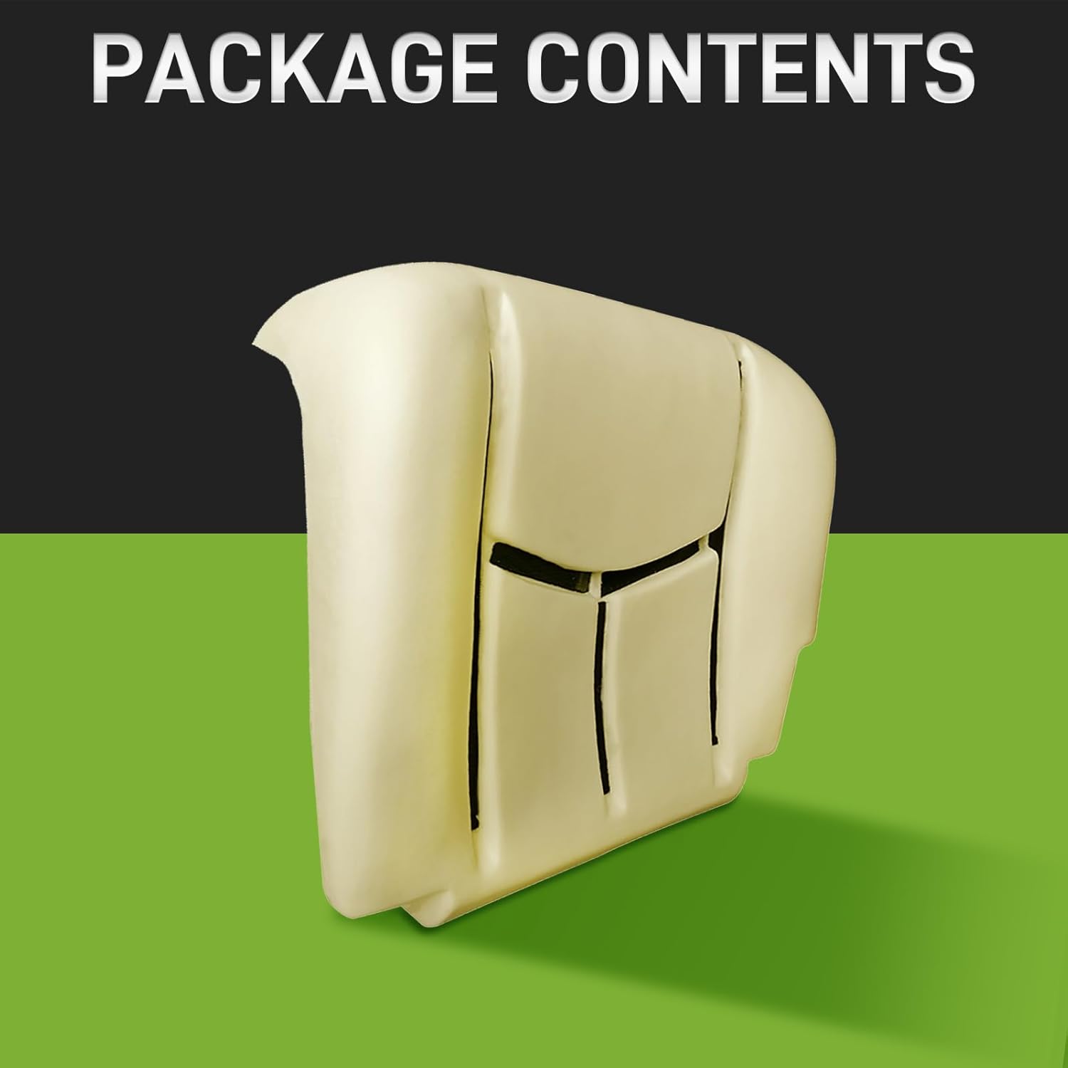 AUTOKAY Driver Bottom Seat Foam Cushion for Chevy Silverado 2003-2007 Front Car Seat Covers for Driver and Passenger Bottom Seats