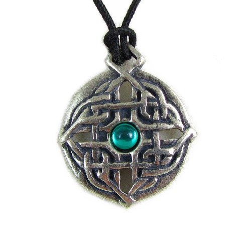 Creative Ventures Jewelry Guinevere Knot Celtic Mystery Pewter Pendant on Corded Necklace