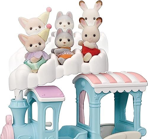 Sylvanian Families - Le petit train à vapeur - 1 figurine incluse - Plongez dans l'univers de la famille Sylvanian - Figurines animaux miniatures - Jouet enfant 3 ans et + - 5702