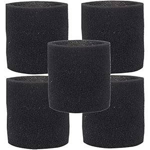 Carkio Multi-Fit Wet Vac Foam Filters VF2001 Compatible with Genie/Shop-Vac VacMaster Wet Dry Vacuum Cleaner (Pack of 5)
