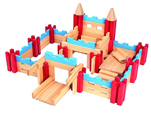 Tecap Architect - Giochi di Costruzione - Barile di tavolette - 120 Pezzi - per Costruire Case, Castelli, Torri, Ponti... Prodotto in Francia - 8346 - Lego - Immagine 2