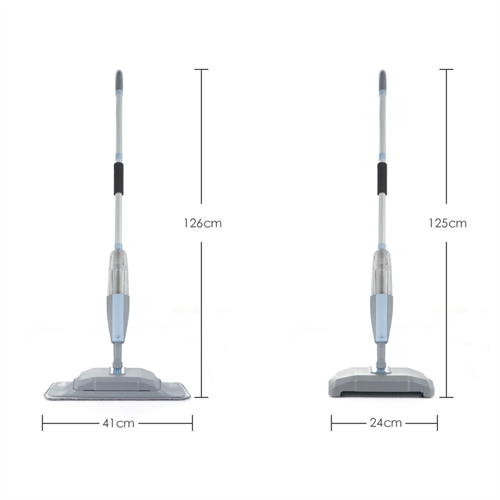 fregar 3 en 1 Spray MOP y Sweeper Machine Cleadera de aspiradora Piso duro Limpieza plana Juego de herramientas de limpieza a mano HOMBRE MANO 360° Rociador rotativo Fregona con almohadillas de reemp