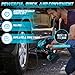 Akku Kompressor für Makita 18V Akku, 11bar Autoreifen Luftpumpe mit Abschalautomatik und Manometer, 160 PSI Tragbare Fahrradpumpe Luftkompressor mit 12V Autostromkabel für Auto, Motorrad, Fahrrad