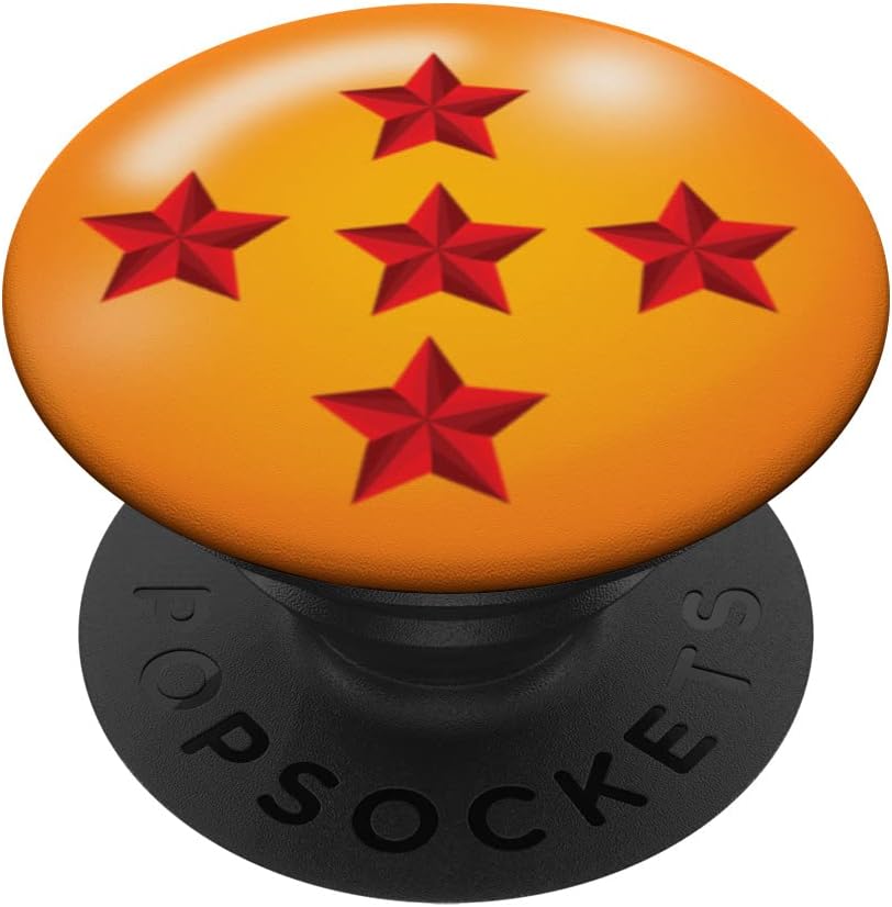 5-Stars Ball Anime Style Japanese Manga Comic Style Pattern PopSockets Adhesive PopGrip