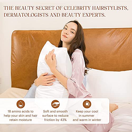 Lilysilk 19Mm Silk Pillowcase For Hair And Skin With Cotton Underside Standard/Queen 20X30 Inch White 1Pc #TOP5