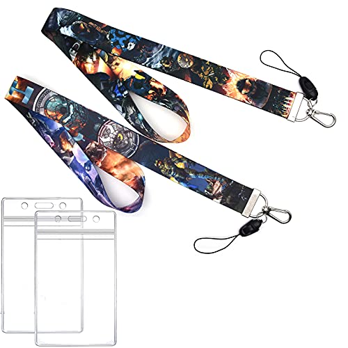 GTOTd Lanyard for Video Games Master Chief with id Holderï¼ˆ2 Pack ï¼‰for Keys String Wallet.Gifts Video Game Party Supplies Merch for Teens Girls