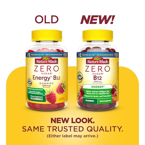 Nature Made Zero Sugar Energy Vitamin B12 Gummies, 110 Sugar Free Gummies - image 2