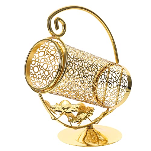 KICHOUSE Ornamentos De Suporte De Vinho De Ferro Ferro Nórdico Dourado