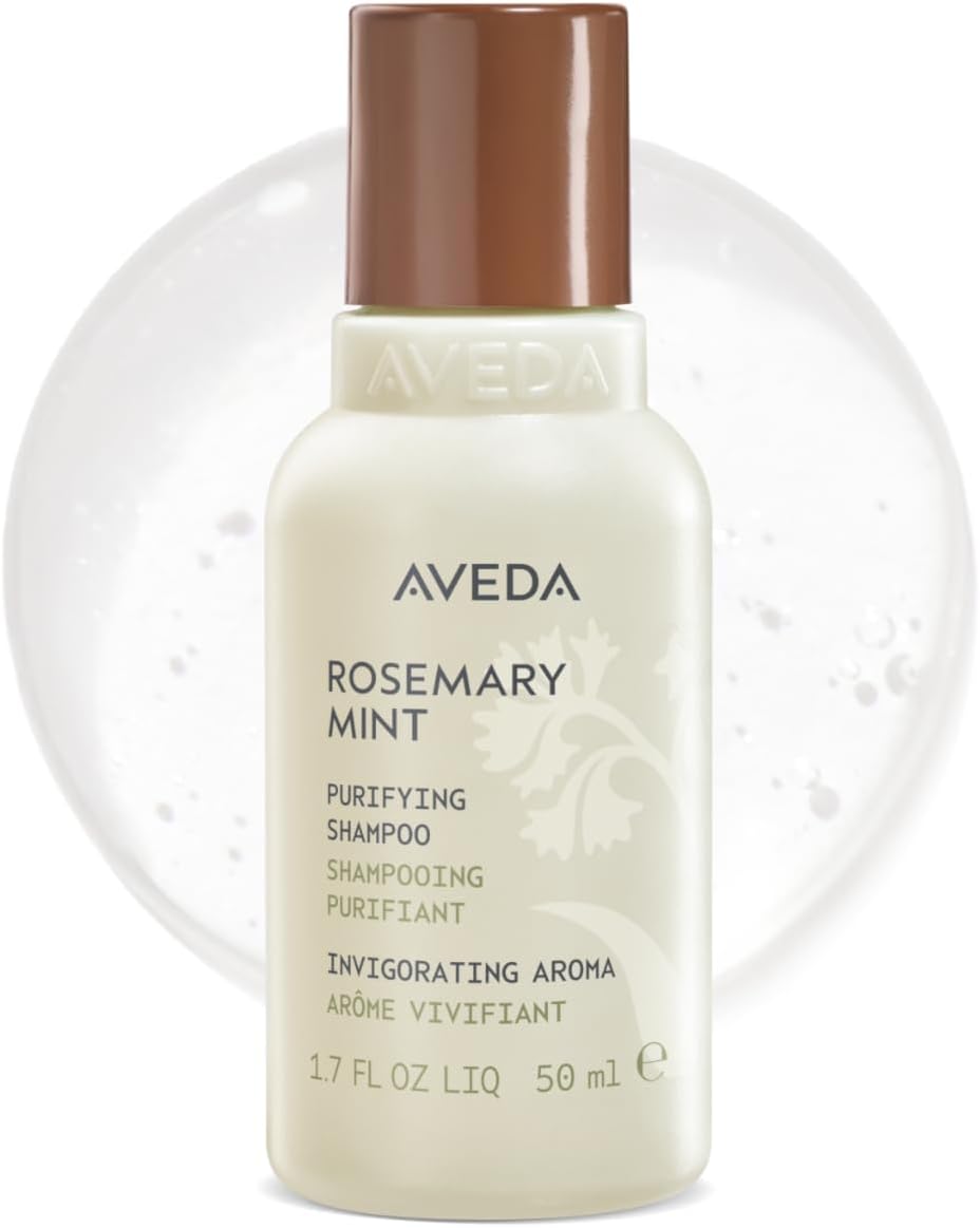 - Aveda Rosemary Mint Purifying Shampoo | Clarifying Shampoo | Gently Removes Buildup, Adds Shine | For Normal to Oily Hair, Fine to Medium Hair Types | Invigorating Aroma| 97% Naturally Derived*