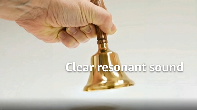 Amazon.com: Bevin Bells Solid Brass Hand Bell | 8HB | New England