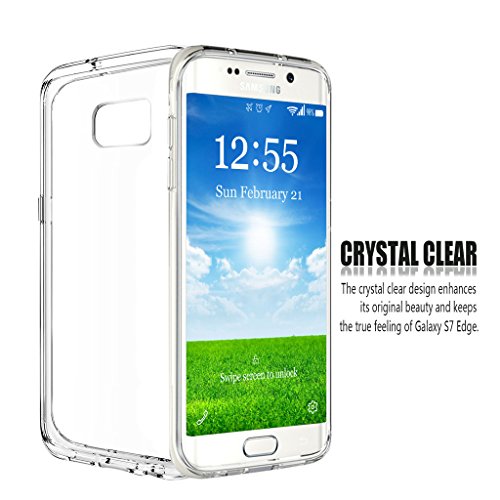Galaxy S7 Edge Case, KingAcc Clear Air Cushion Shock Absorbing Case for Samsung Galaxy S7 Edge