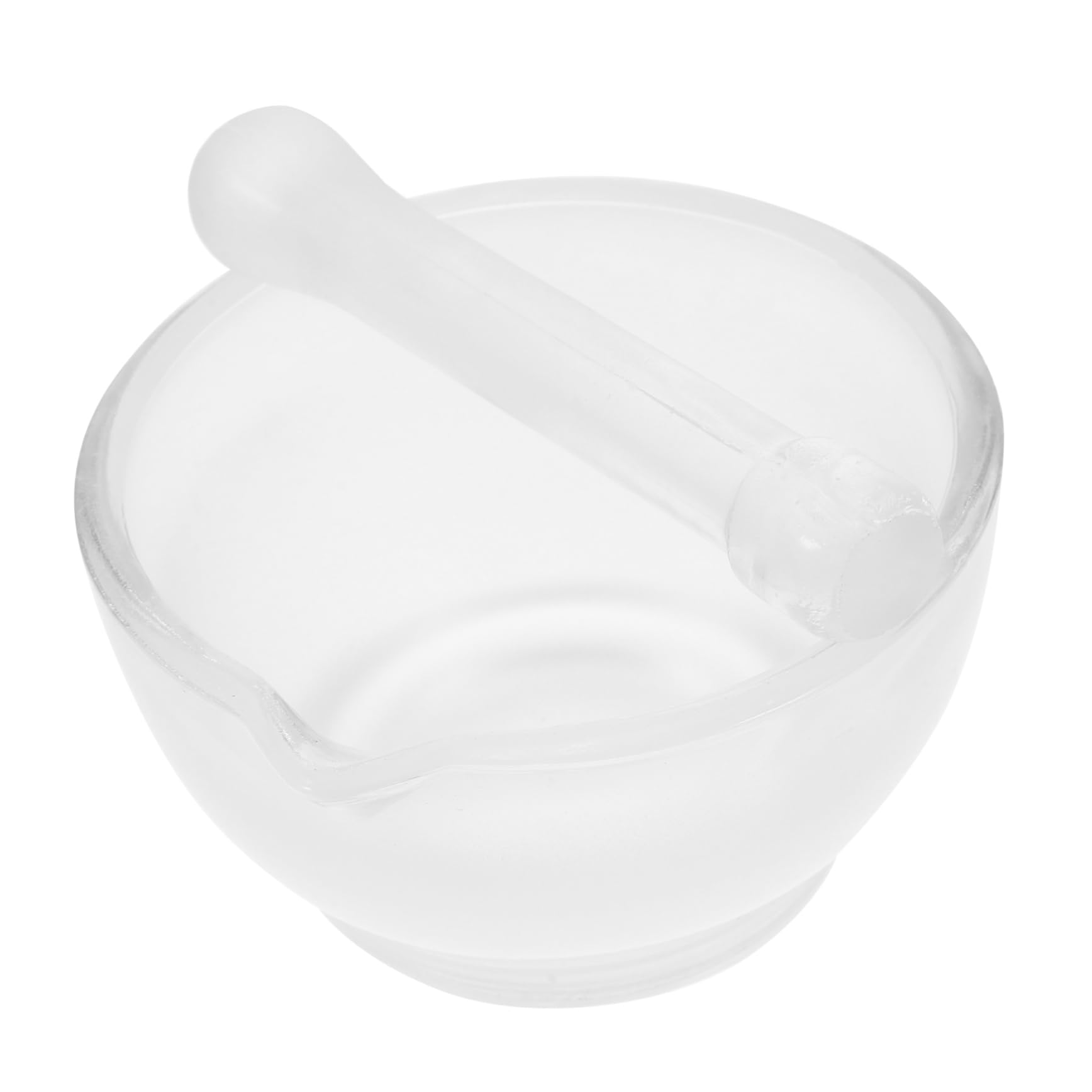 GLEAVI Porcelain and Glass Pestle Set Mini Grinding Bowl for Spices Herbs Medicines Garlic Masher and Easy to Clean