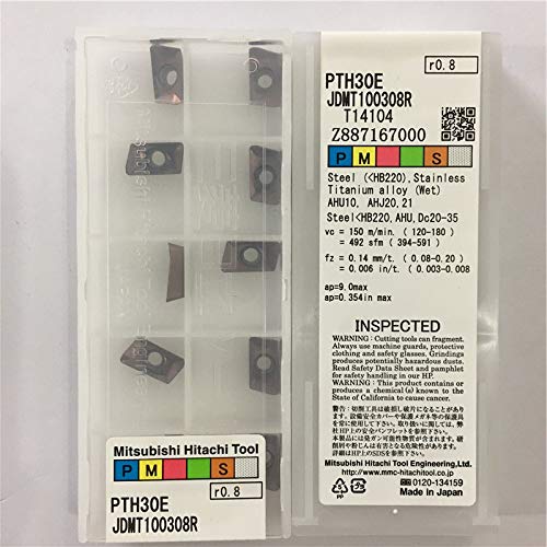 Buy JDMT100308R PTH30E original HITACHI carbide insert tungsten cutting