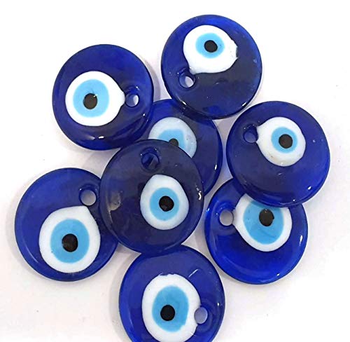 Pack of 10 Nazar Boncuk Boncugu 2.5/3/4/5 cm Blue Eye, Evil Eye, Turkish Lucky Charm, Party Favours, Glass Beads, Decoration - Image 3